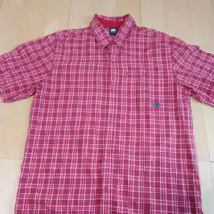 Nike ACG DRI-FIT半袖シャツ XL レッドチェック 旧タグ