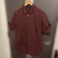 3.1 Phillip Lim バーガンディ 半袖シャツ XS ロールアップのサムネイル
