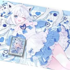 ひ*╮様 海月雲ろあ プレイマット しく 海月雲ろあ デスクマット プレイマット ラバーマット ホロライブ