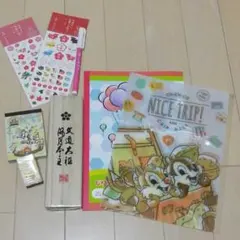 【北野天満宮 合格祈願】チップとデール　ぷーさん　ディズニー文具セット