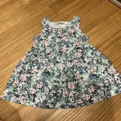 H&M 花柄 ノースリーブ ワンピース 92のサムネイル
