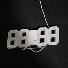 デジタル置時計 ホワイト IKEA