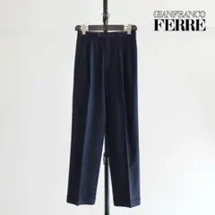 1980s GIANFRANCO FERRE 2タックワイドトラウザーズ　伊製のサムネイル