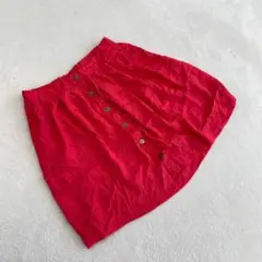 ⭐️xhilaration⭐️ 赤　ミニスカート 前ボタン デザイン　派手色