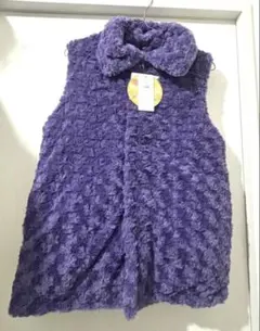最終値下げ【未使用タグ付き】Mocka Giene パープル ファーベスト L