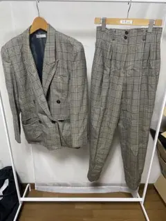 Chris Montez セットアップ　チェック　ジャケット　パンツ　レディース