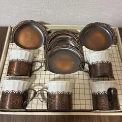 ティーカップセット 5個 御盆付き