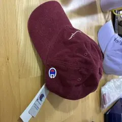 Champion コーデュロイ キャップ ワインレッド