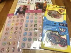 セリア　シール　6種おすそわけ　プリンセス　ストーンシール　ズートピア　ナルミヤ