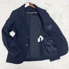 美品✨ザラ テーラードジャケット 濃紺 キルティング エルボーパッチ 背抜き L