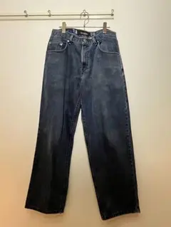 silver tab バギーデニムパンツ ダークブルーのサムネイル