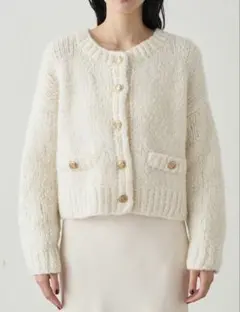 LOUNGEDRESS【20周年限定】イタリアヤーン手編みニットカーデ