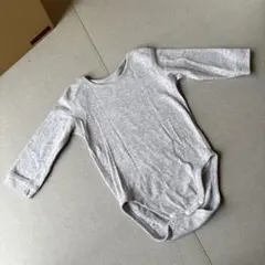 UNIQLO ベビー 長袖　ロンパース肌着 80cm グレー