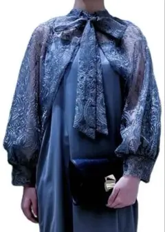 再値下げ　新品　ドリードール　2way レース　ドッキング　ボウタイ　ドレス