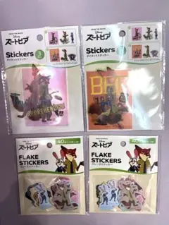 【値下げ】ズートピア セリアフレークステッカー ダイカットステッカー　ディズニー