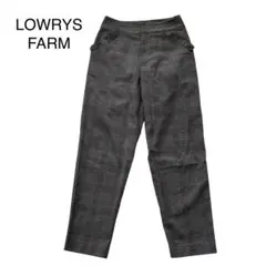 LOWRYS FARM ローリーズファーム　チェック柄　パンツ　グレー　L