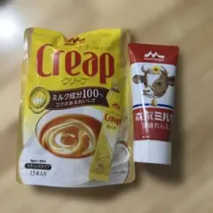 森永 クリープ スティック15本入 & 加糖れん乳 セットのサムネイル
