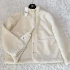GU ボアオーバーサイズブルゾン　Lサイズ　ナチュラル