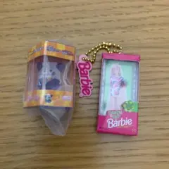 Barbie ミニフィギュア キーホルダー 2種セット