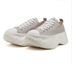 未使用　軽量厚底コンバース　オールスターシティハイクOX ライトグレー　24cm