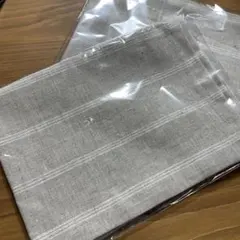 スタジオエム リネン製グレーランチョンマット 2枚セット