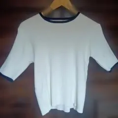 BLUE EAST リブ 半袖 Tシャツ ホワイトのサムネイル