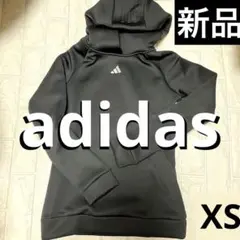 新品 ダンボールニットパーカー アディダスadidasエンボスロゴ入フーディ秋冬