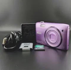 Nikon COOLPIX S3300 パープル 動作確認済 付属品 人気カラー - メルカリ