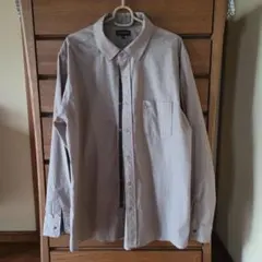 TOROY 長袖シャツ XL ベージュストライプ