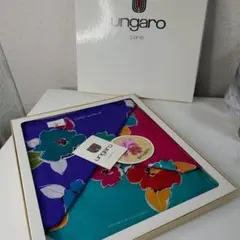 ウンガロ（Ungaro） 花柄 綿ハンカチ 3枚セット 未使用