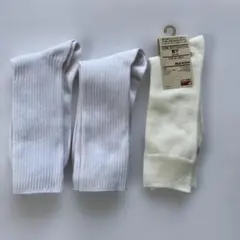 【未使用品】メンズホワイト系ソックス3足セット