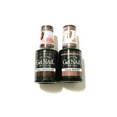 ウォームチョコレート＆ココアブラウン セリア ジェルネイル