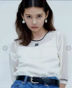 【LILY BROWN×MARY QUANT】美品　シアートップス