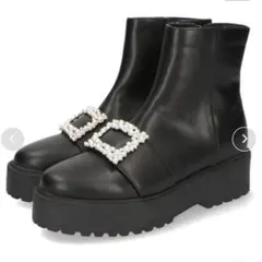 ORiental TRaffic パールバックル厚底ブーツ Mサイズ 21426