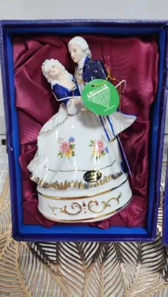 オルゴール ピアノを弾く少女 「ラブストーリー」昭和レトロ 陶器 2025