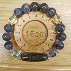 ㊷ハンドメイド 天然石 ブレスレット 16cm