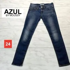 【AZUL BY MOUSSY】レディース スキニーデニム