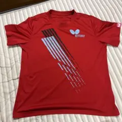 バタフライ　赤　Tシャツ