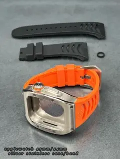 アップルウォッチ フル ステンレス ケース　ベルト2本セット 45mm 44mm