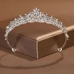 結婚式 ネックレス・ピアス・ティアラ・小物3点セット