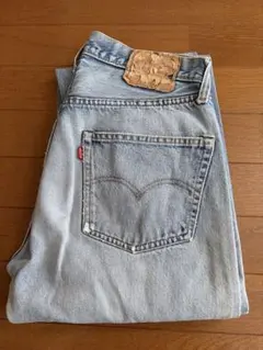 Levi's 501 66後期 赤耳トップボタン裏刻印6紙パッチW33L36のサムネイル