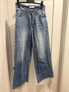 LOWRYS FARM カットオフ デニムパンツ ワイドのサムネイル