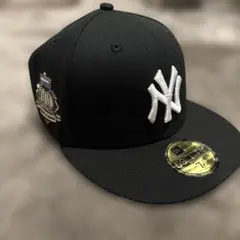 100周年New Era 59FIFTY ブラックキャップ 7 1/2