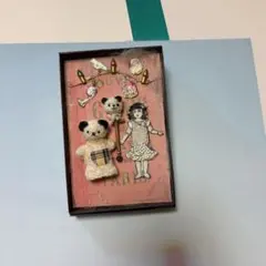 lulubonセット　作家 チャイナヘッド テディベア ハンドメンド ミニチュア