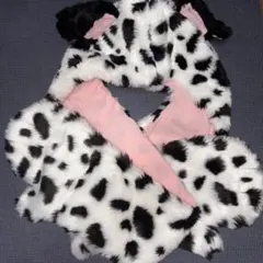 マフラーキャップ 101匹わんちゃん ダルメシアン柄 東京ディズニーランド