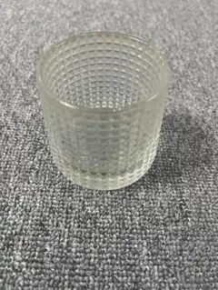 ガラス製格子模様カ32ップ 小型