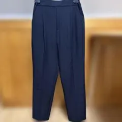 テーパードパンツ　ネイビー、S
