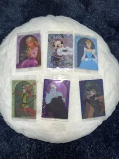 ディズニーキャラクター ホログラムカード 6枚セット