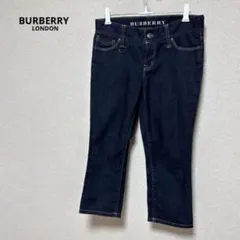 【美品】バーバリーロンドン・Dカン付　クロップド　デニムパンツ　36のサムネイル