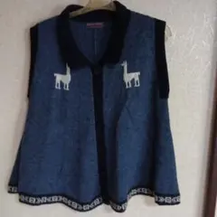 ALPACA HOUSE ニットベスト アルパカ柄